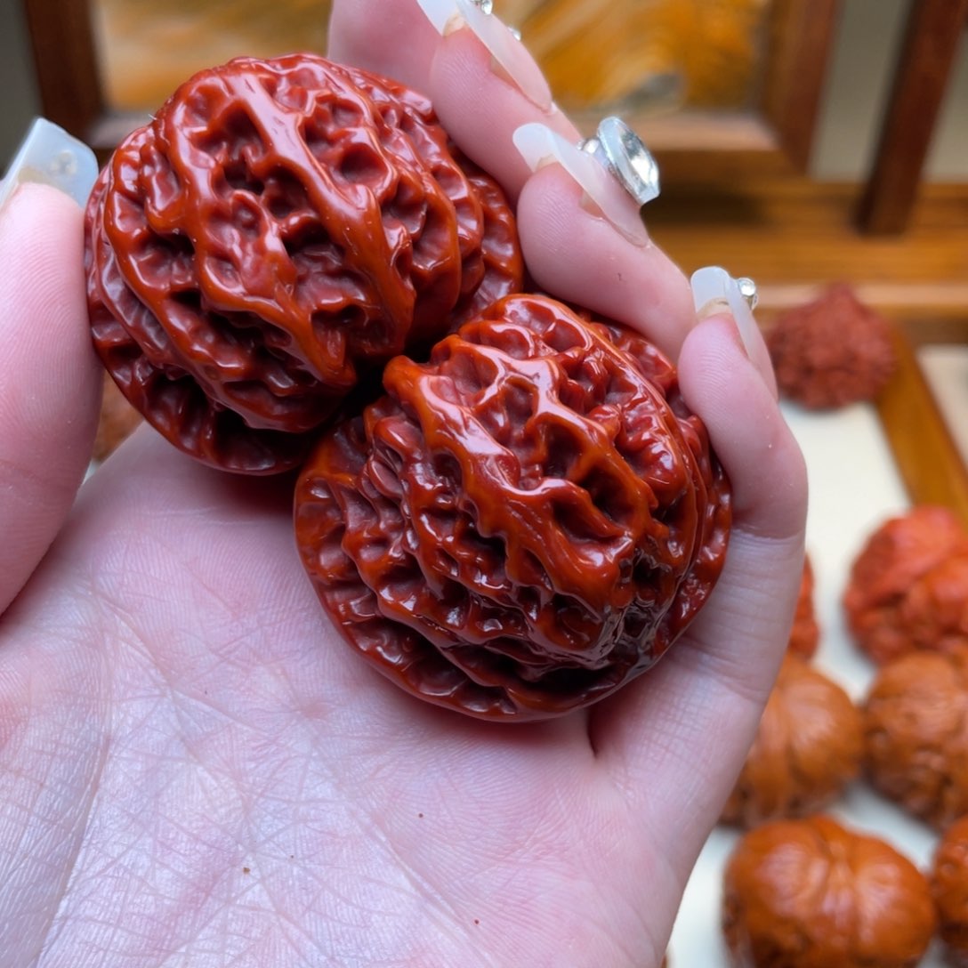 文玩核桃把件苹果园 43