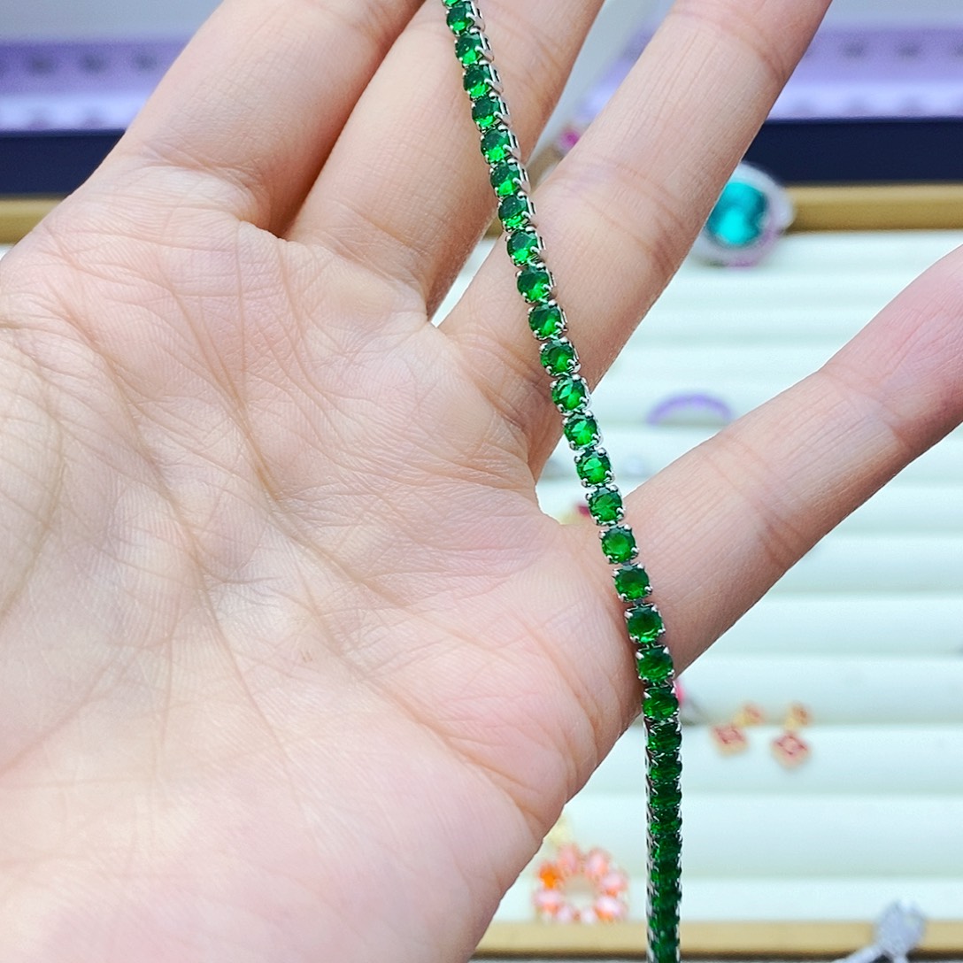 未镶嵌手链祖母绿