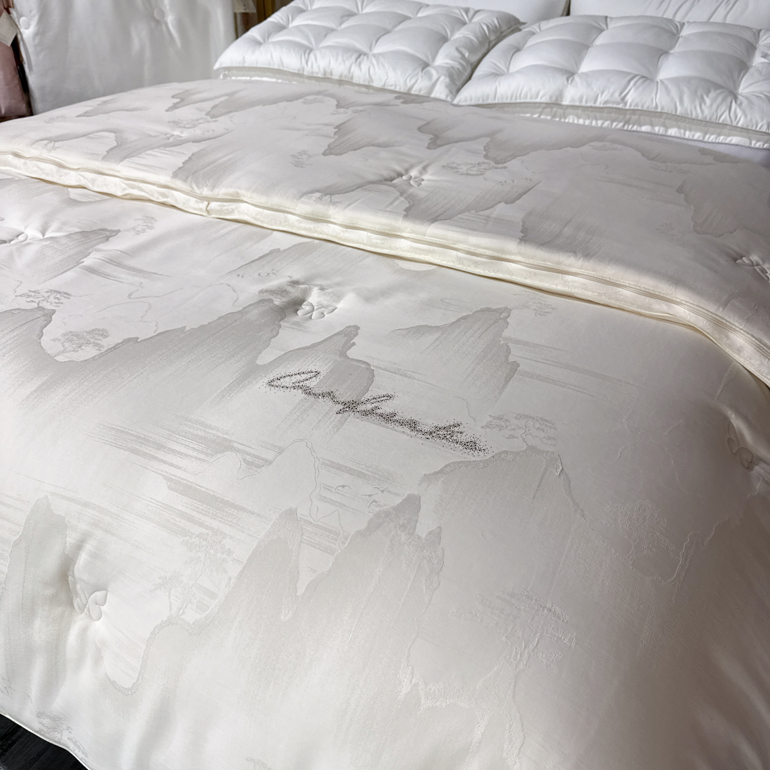 Anxin【锦绣江山】子母被高端木本大提花冬被 春秋被立体婚庆被