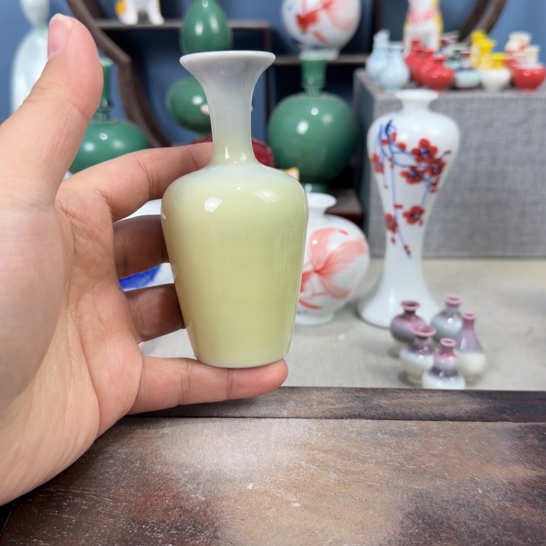 陶瓷手工小花器摆件