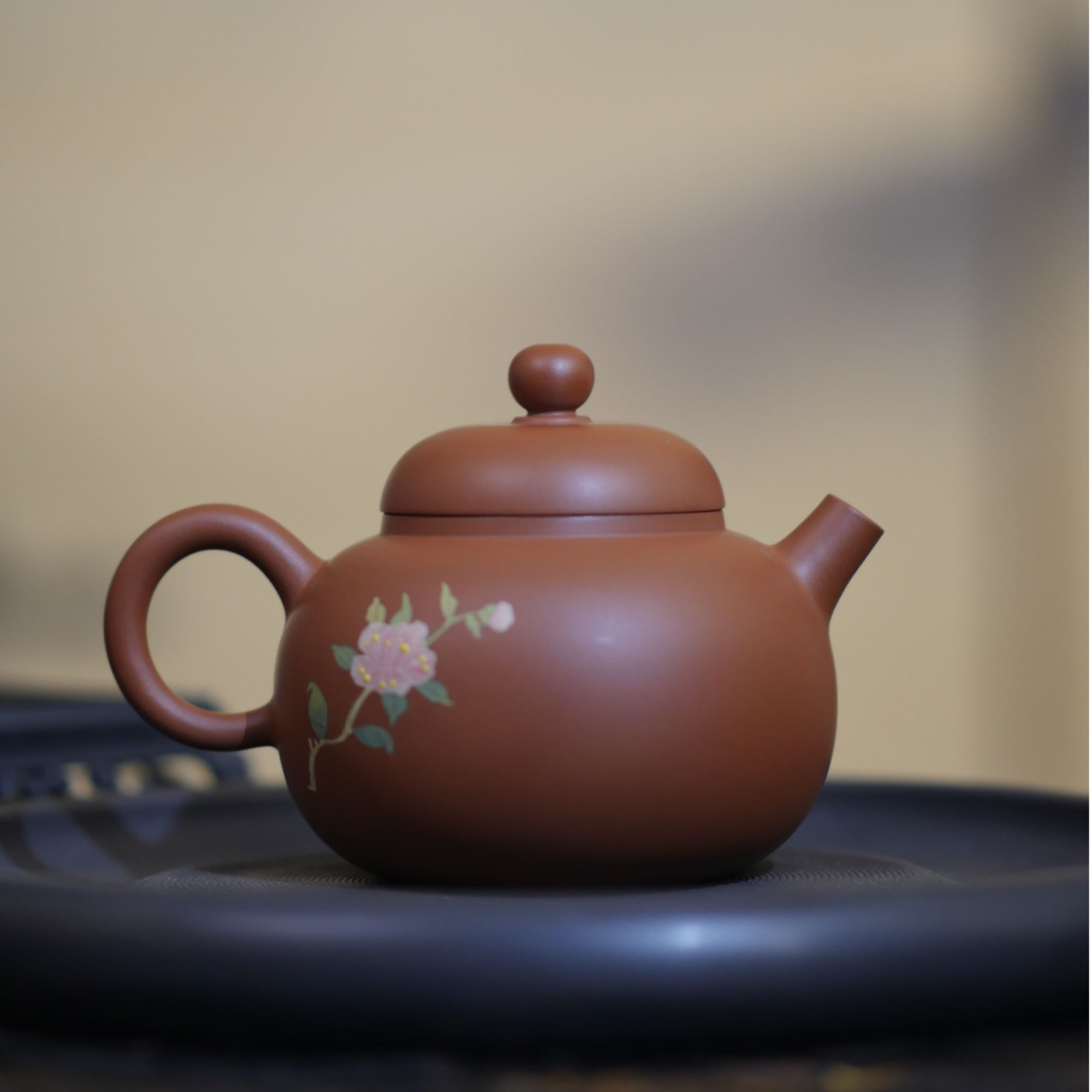 《云小陶》建水紫陶徐彩老师两道150cc单个茶壶红泥泡茶壶茶器手制