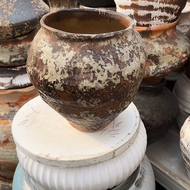 景德镇精品花盆栽口17高24