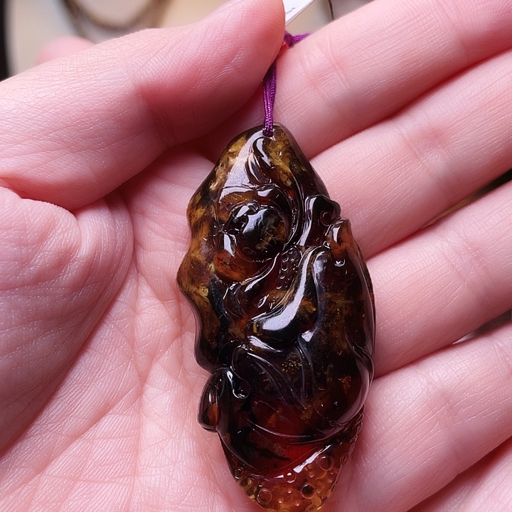 琥珀未镶嵌裸石抚顺琥珀-70