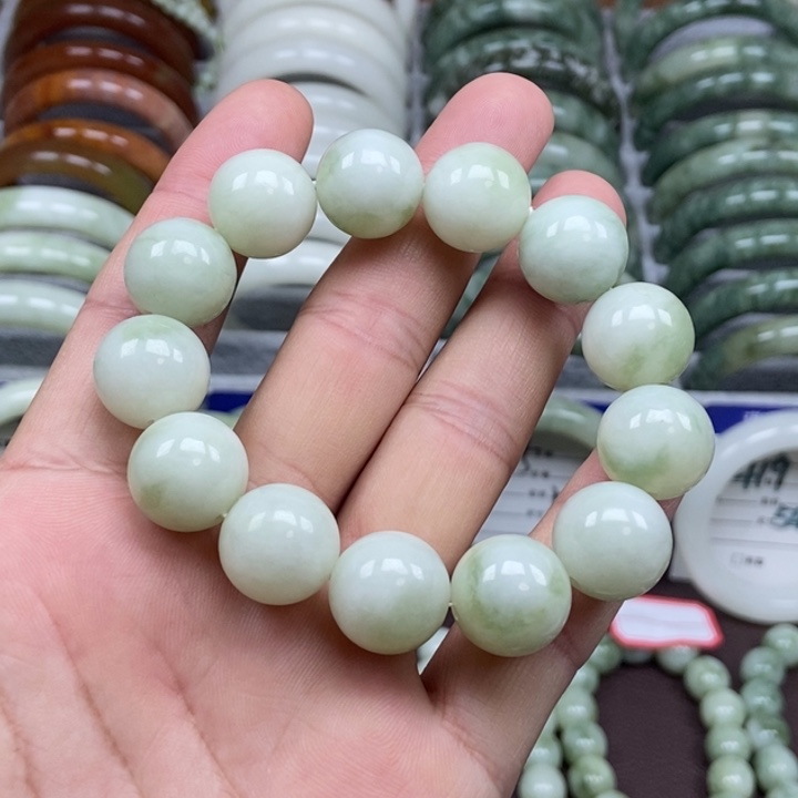 蛇纹石玉未镶嵌手链