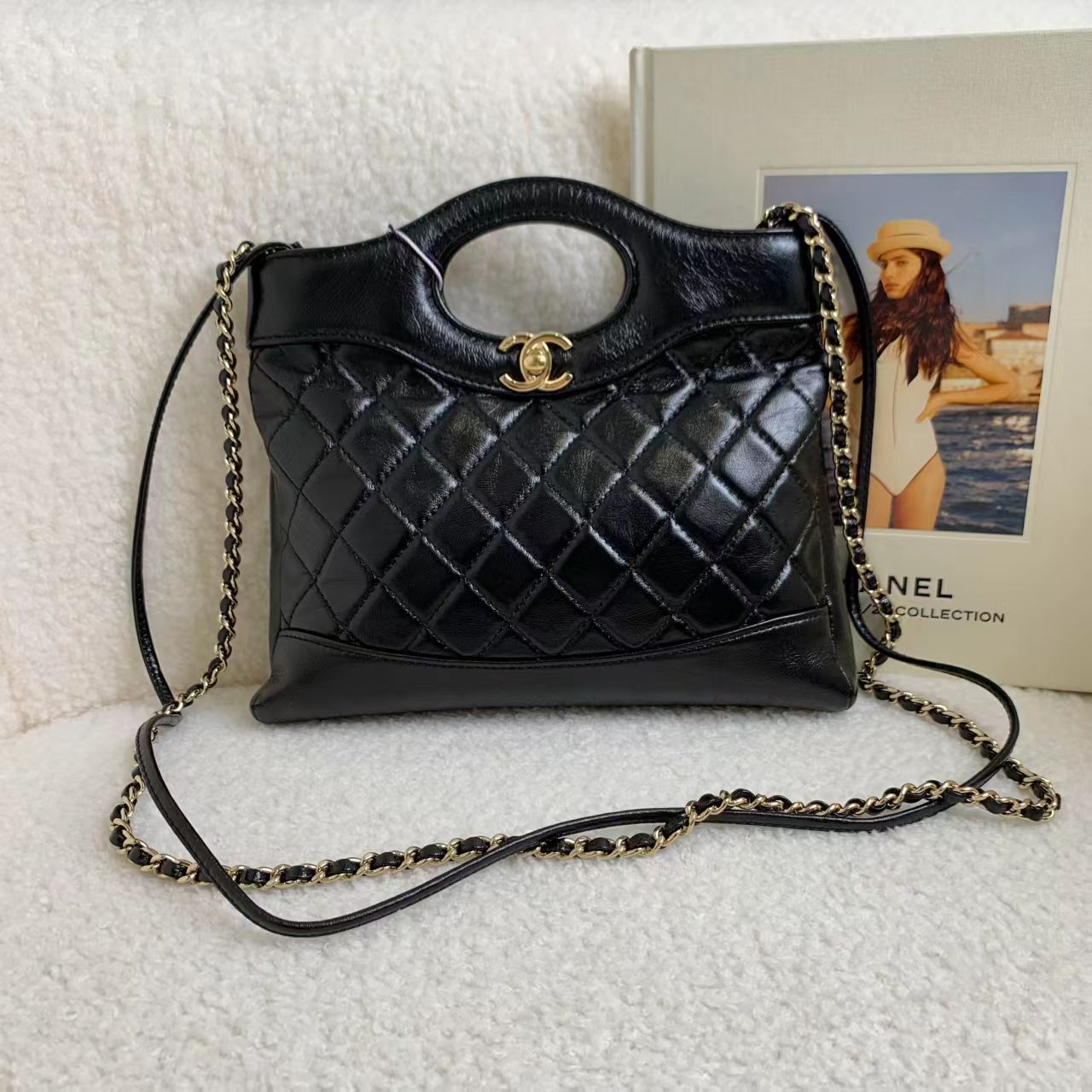 99新 Chanel/香奈儿 壹臻/24B黑金31bag mini/12期免息/58469146