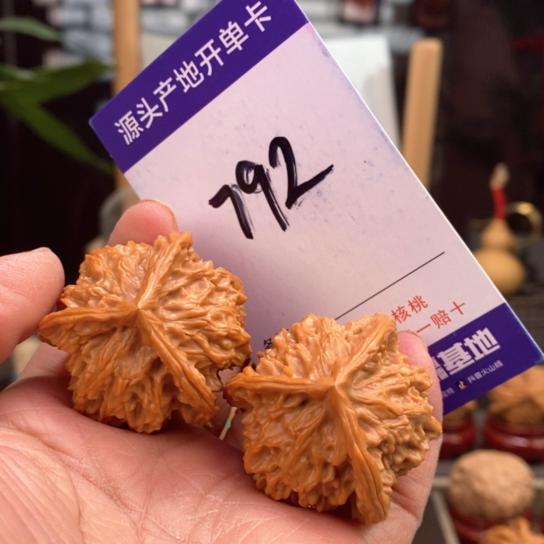 文玩核桃把件37手盘天然盘山正奔792号