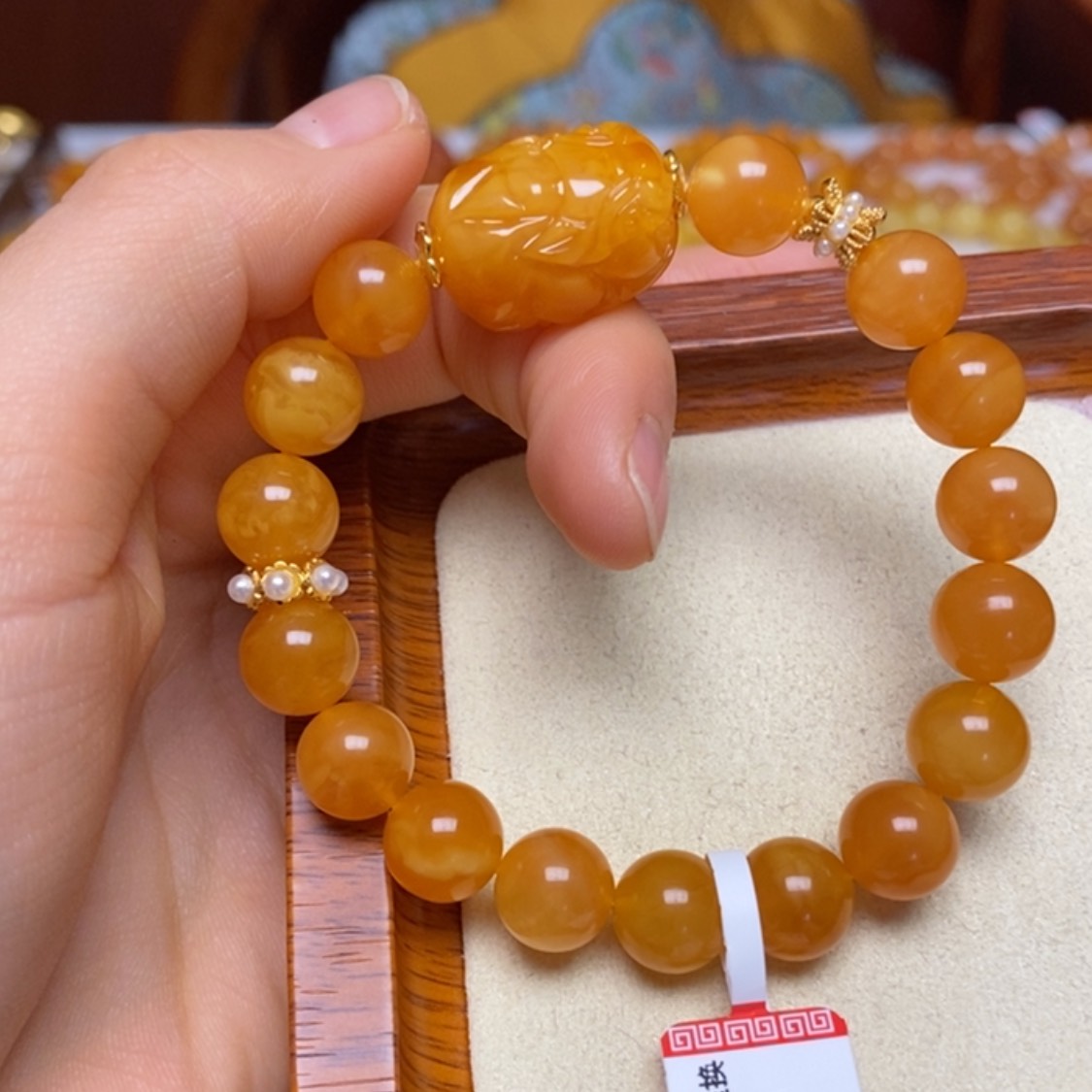 【闪购商品】蜜蜡手链未镶嵌手串