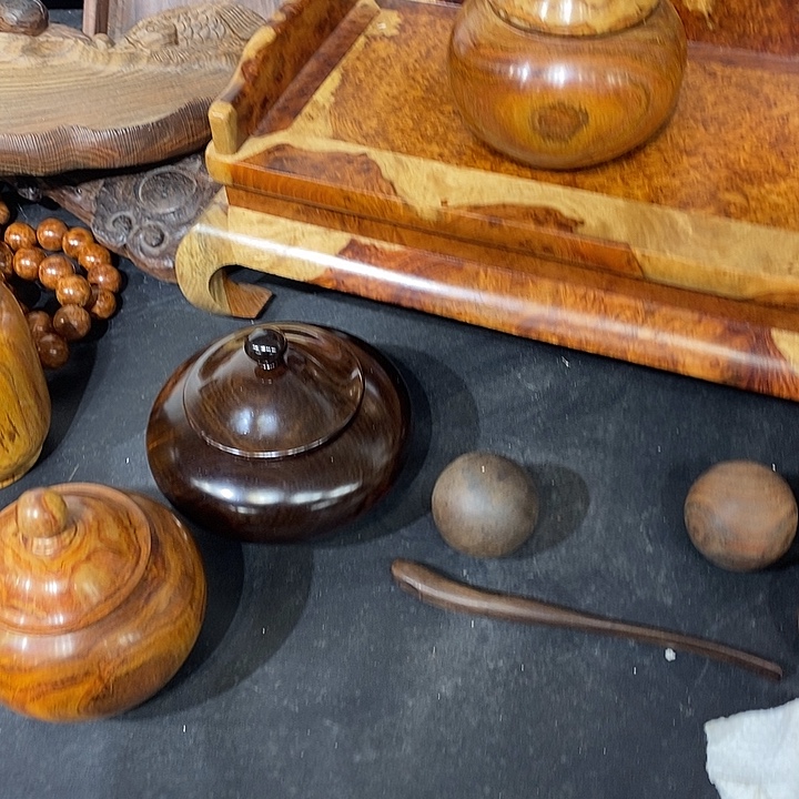 象***剑黄花梨球两对漂亮