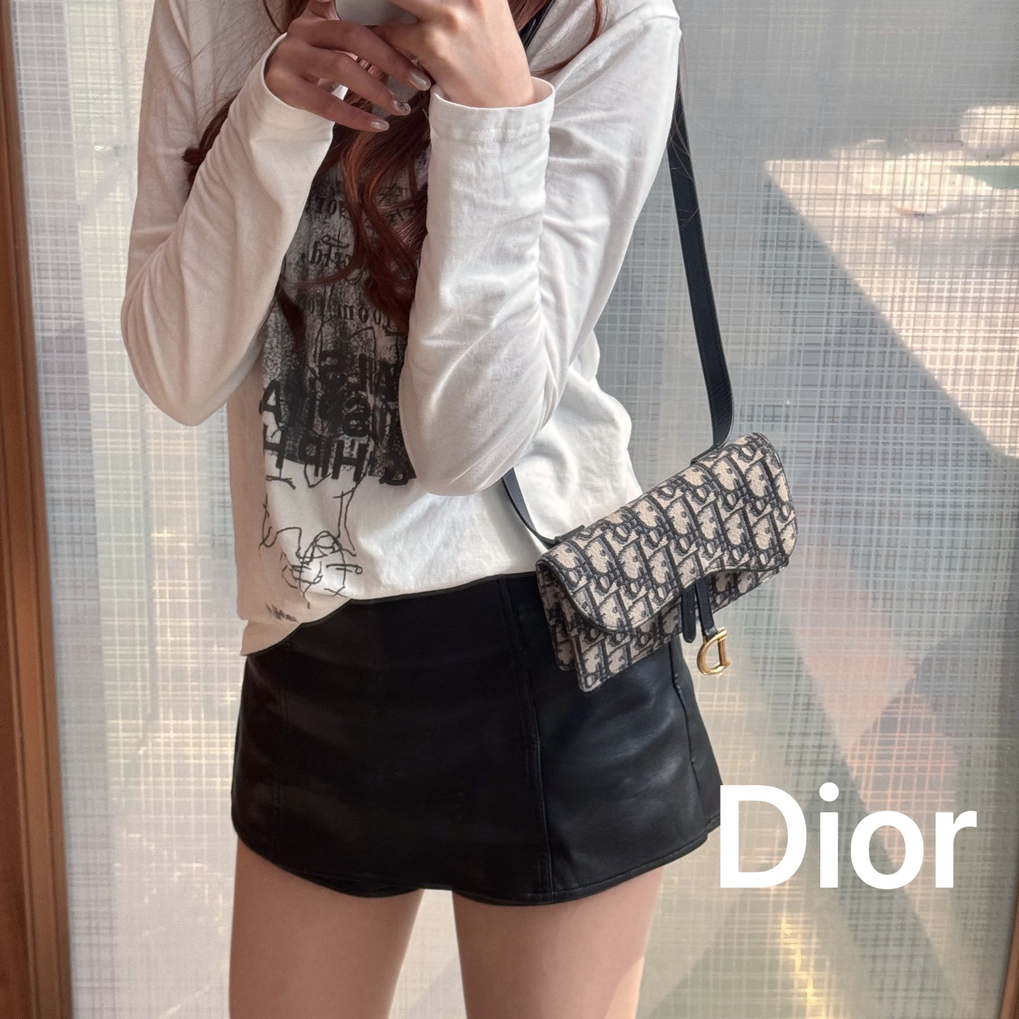 95新 DIOR/迪奥 NN17经典老花腋下斜挎复古时尚ins网红休闲95新