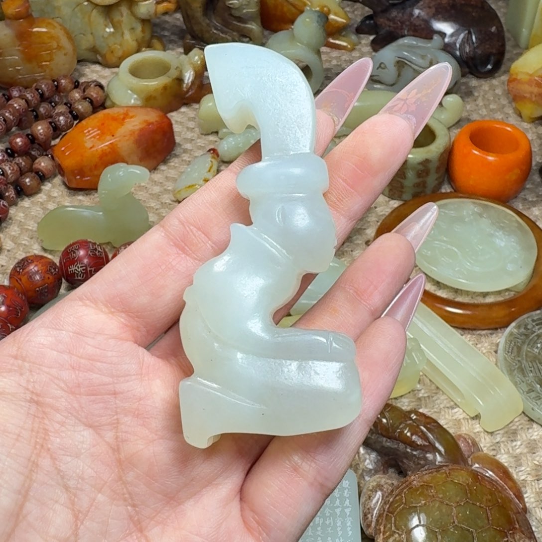 白玉菩提吊坠挂件