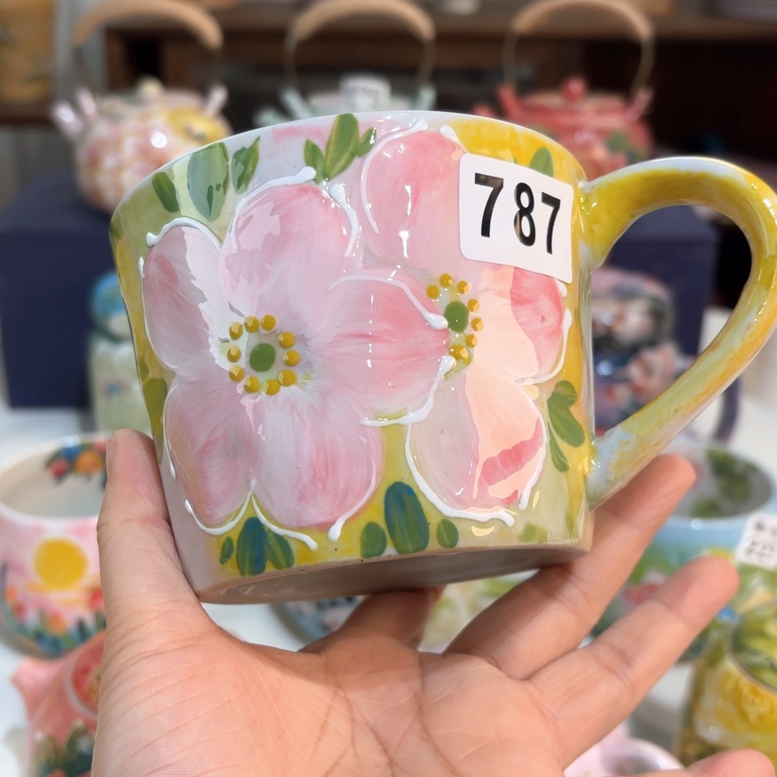 景德镇手绘高温釉下彩陶瓷茶具