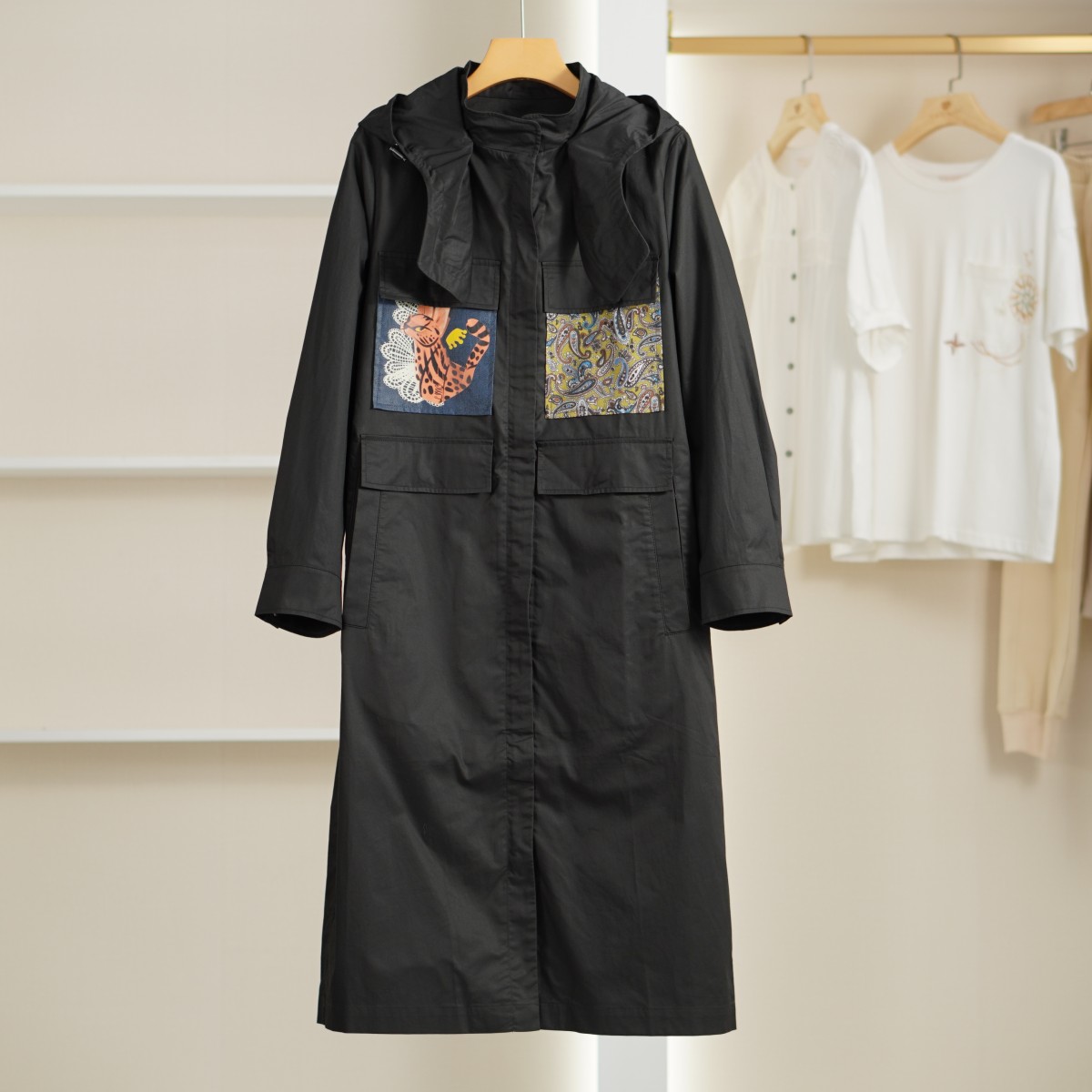 麦迪尚品【金羽J】K1250 春秋时尚长款风衣外套品牌折扣撤柜C组2
