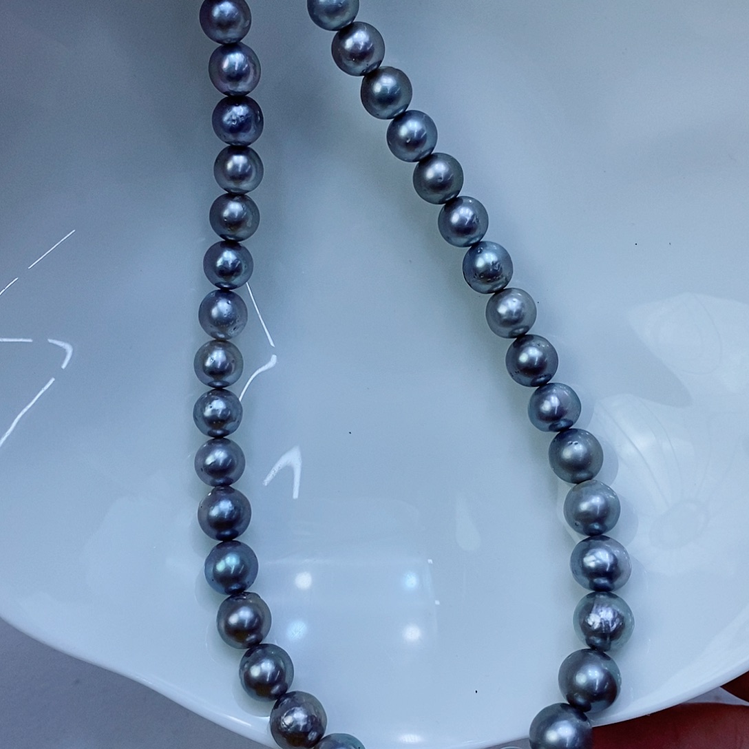 海水珍珠银S925镶嵌颈饰