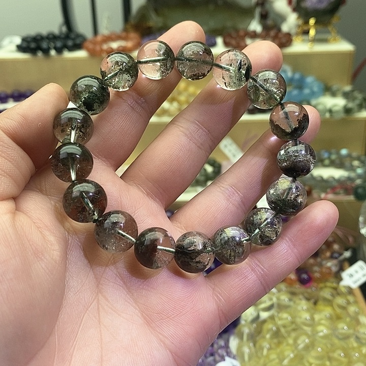 水晶手链未镶嵌绿幽灵12.8