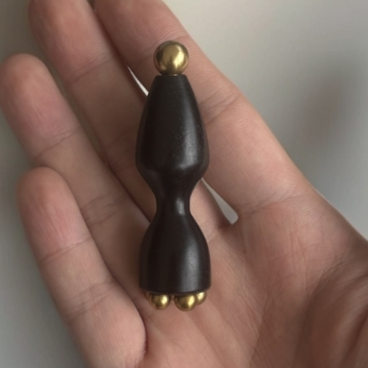 吴忠良正宗紫光檀铜珠面部按摩器脸部点穴护肤眼部拨筋棒