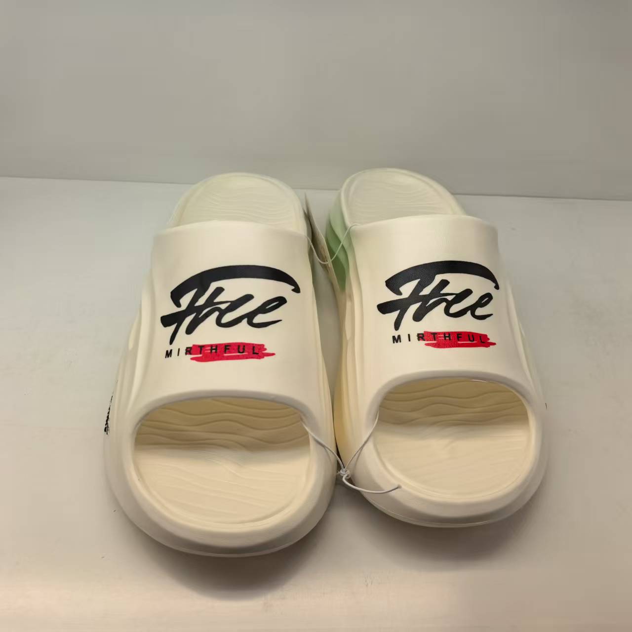 金利凯夏季休闲沙滩鞋男子潮流男款厚底鞋子纯色轻便白色