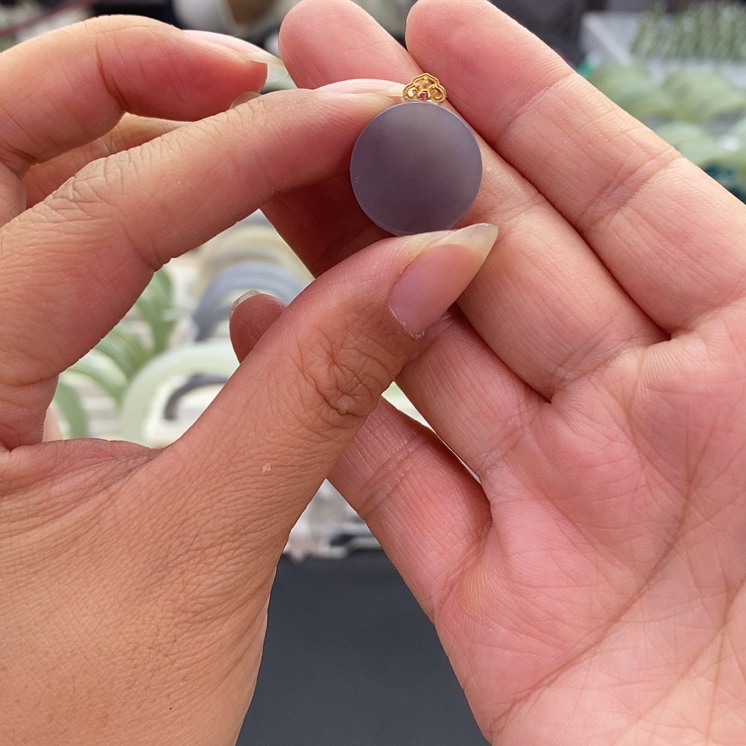 和田玉未镶嵌珠宝奇石和田玉烟紫