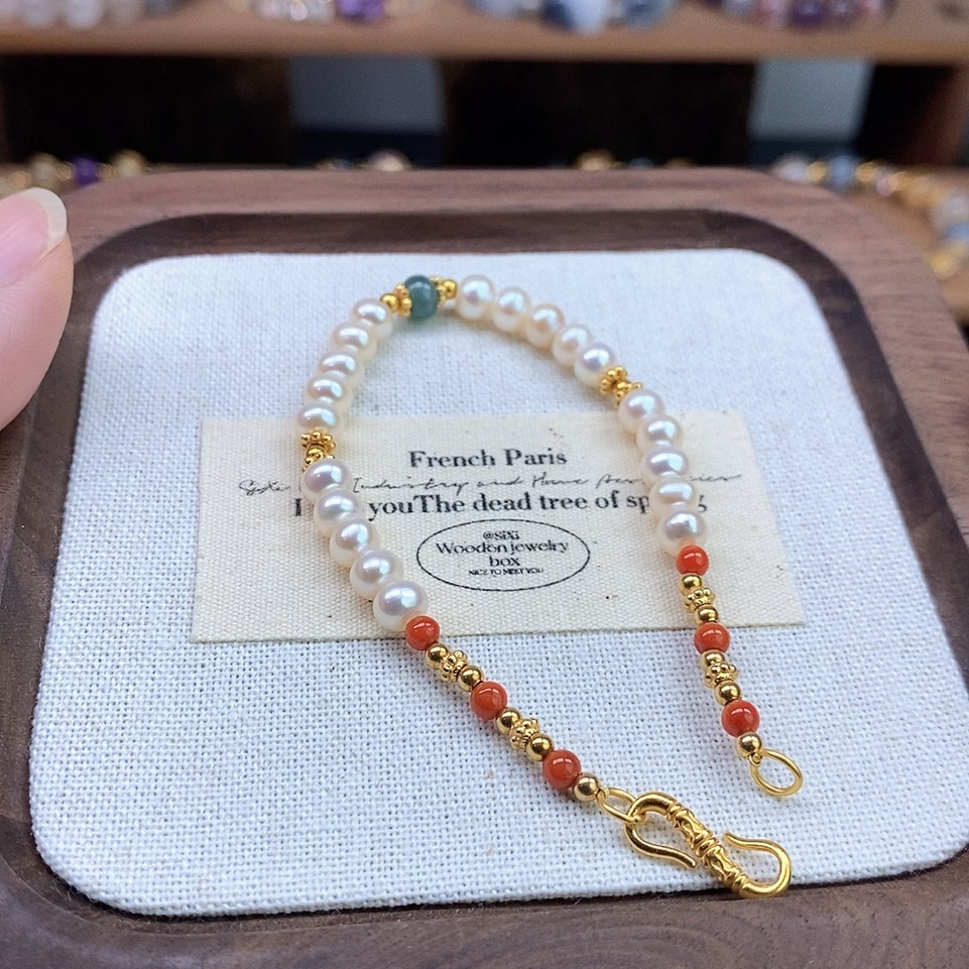 手链未镶嵌水晶珍珠手链