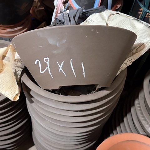 紫砂花盆斗盆一个