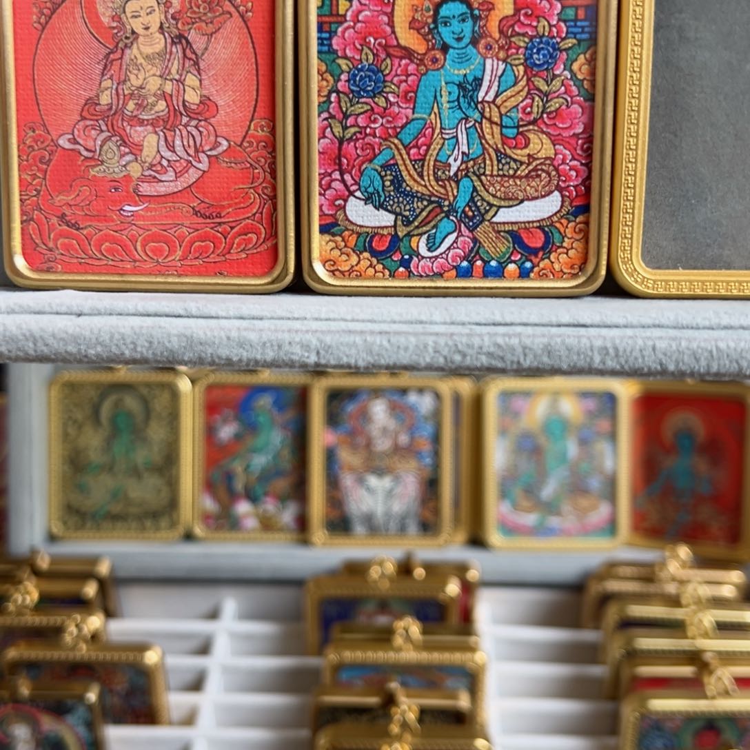 吊坠疯****双面普贤绿妈妈不要绳子