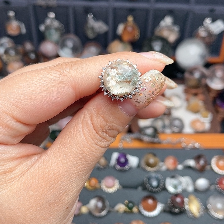 水晶戒指银S925镶嵌11111111111