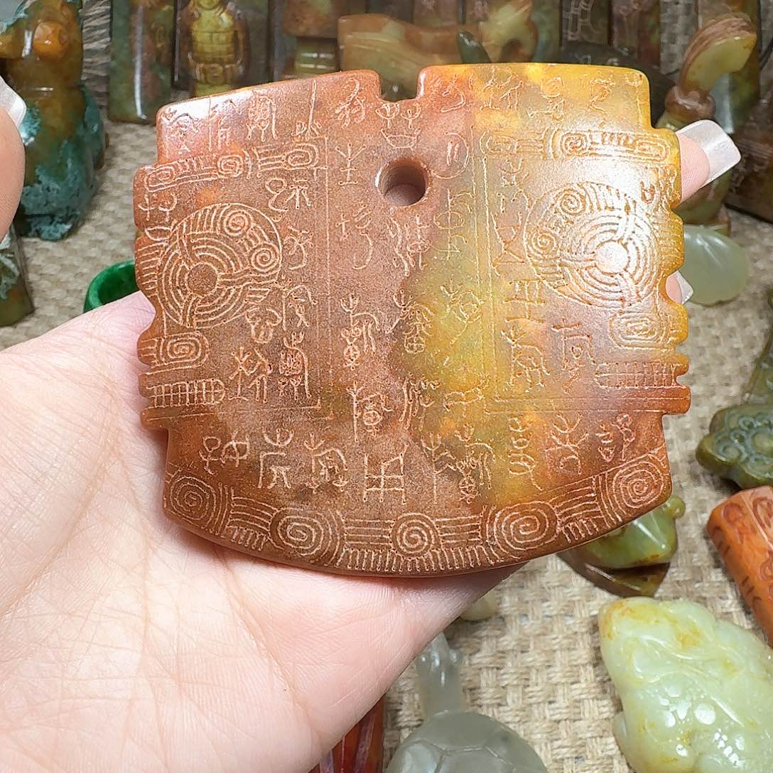 白玉菩提吊坠挂件