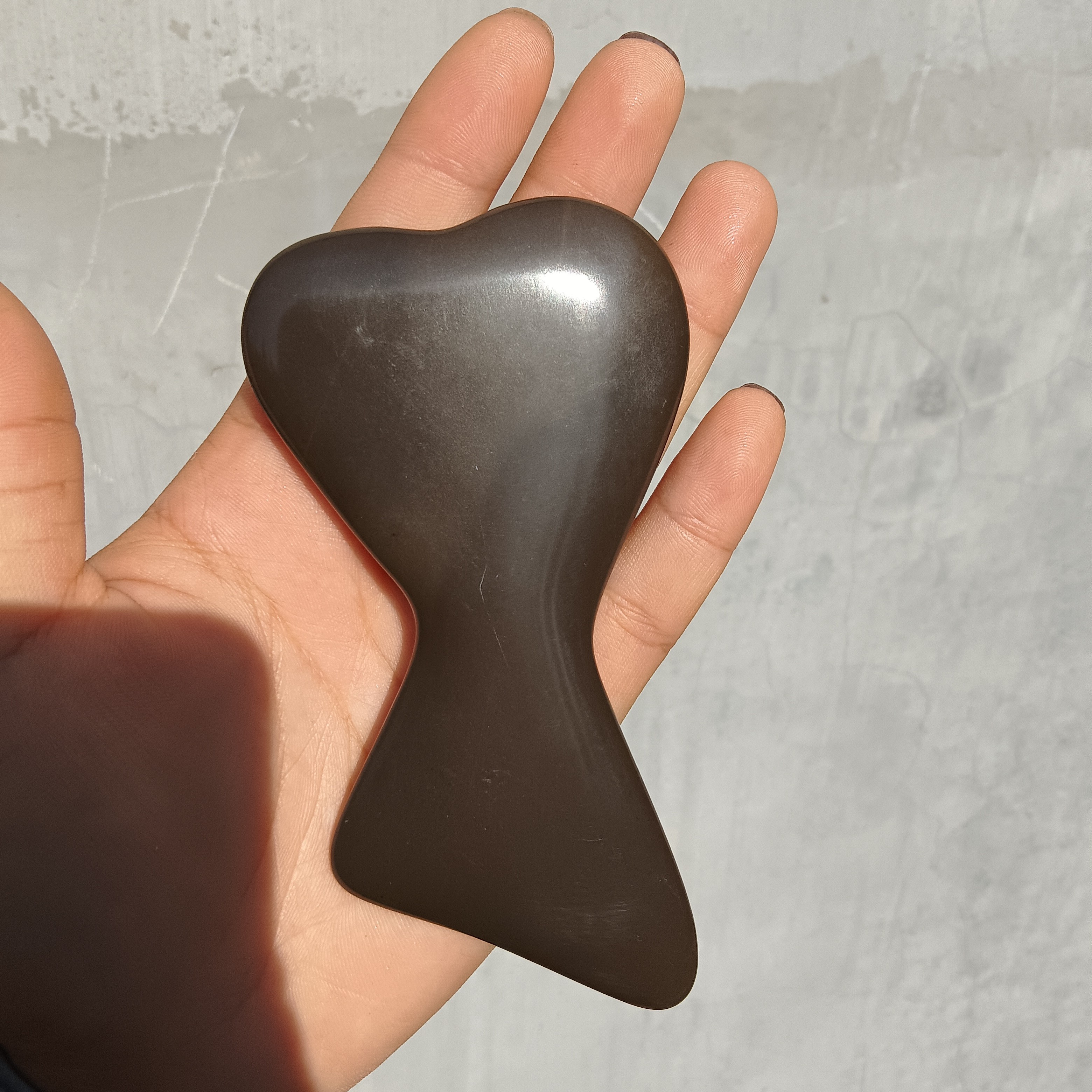 泗水康益砭石玉化双心形板