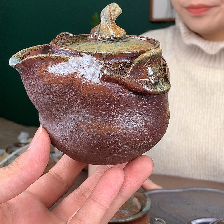 紫砂柴烧纯自然柴烧