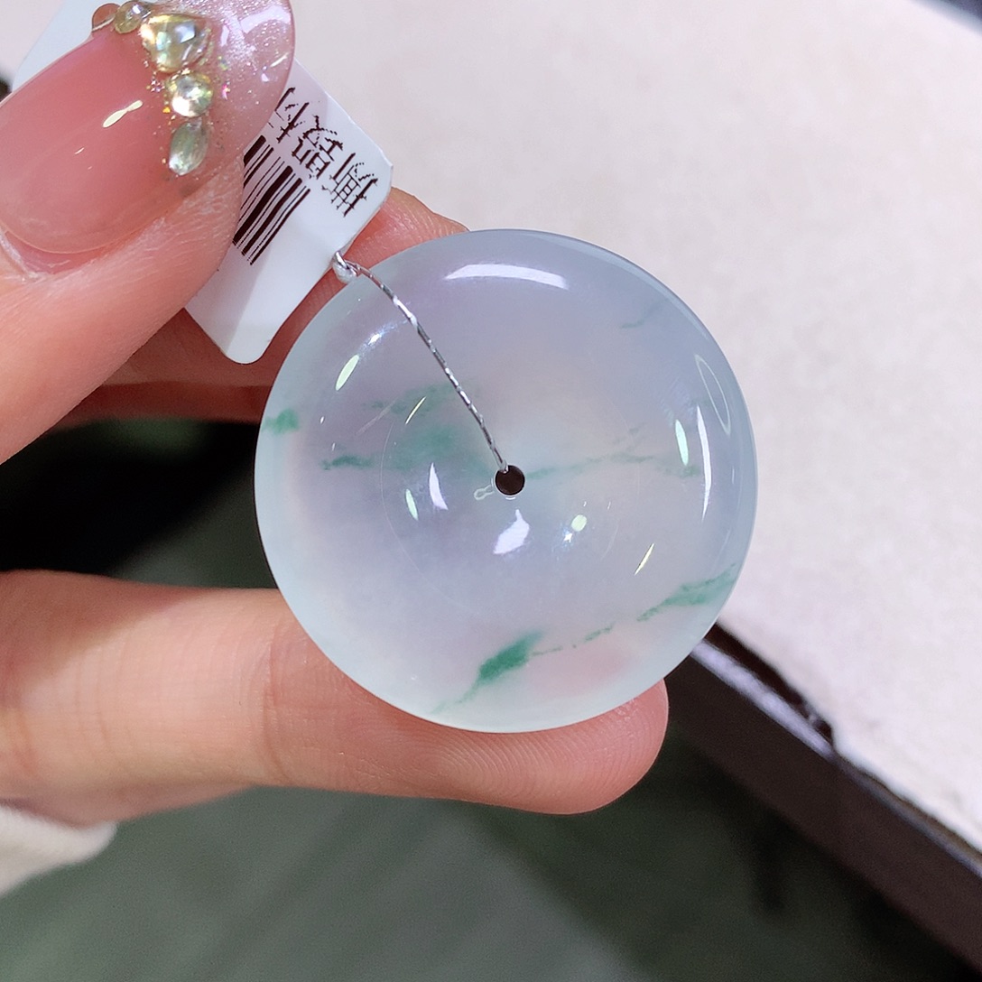 翡翠未镶嵌颈饰27.3-5.9