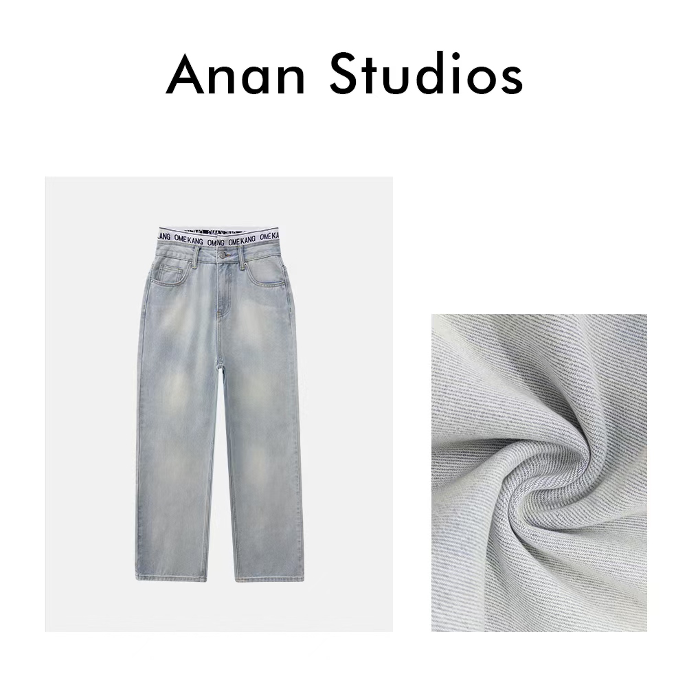 [no退no换]AAA066【修腿万能搭】窄版直筒阔腿牛仔裤