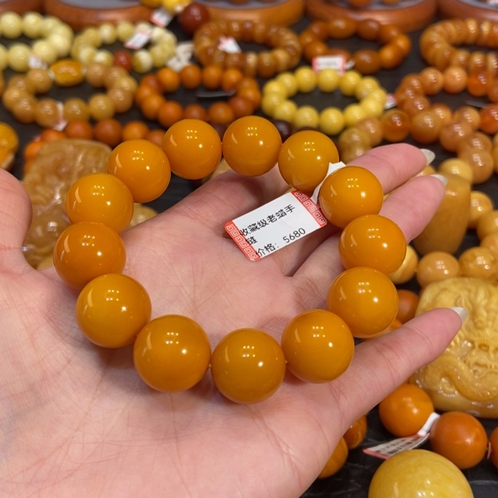 蜜蜡手链未镶嵌蜜蜡