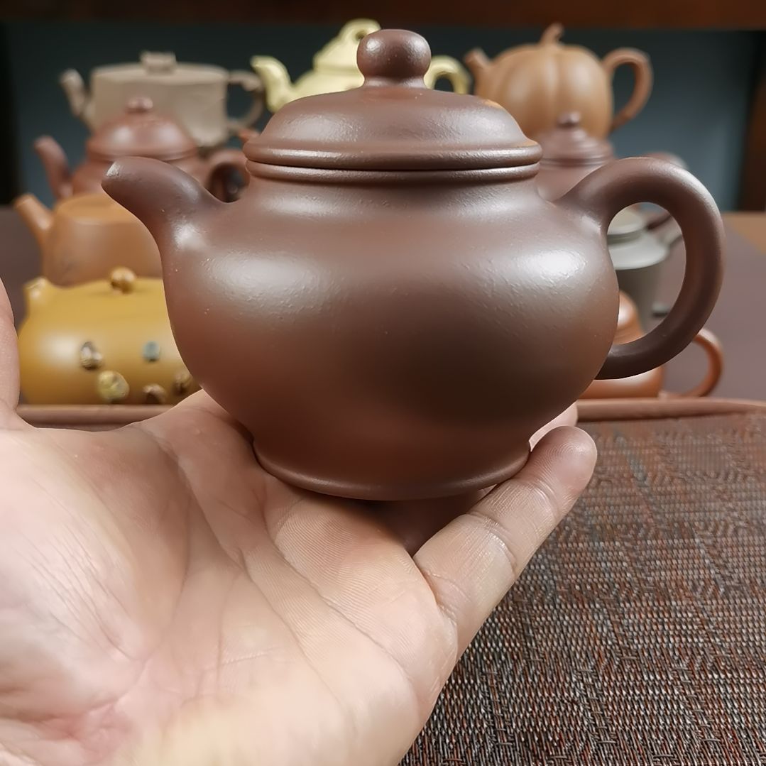 紫砂茶壶紫泥大亨掇只330CC