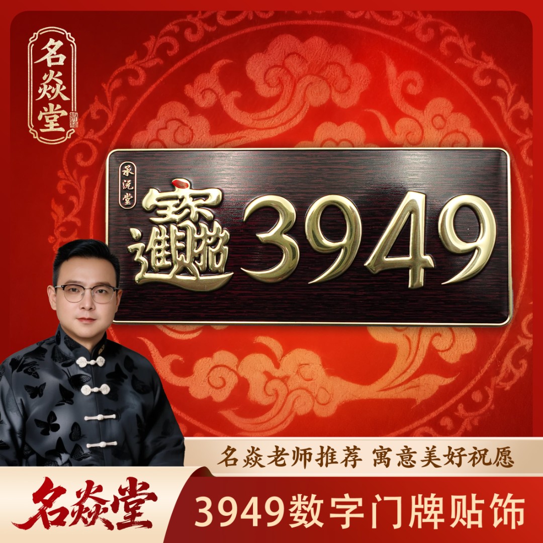 【名焱老师推荐】3949数字门牌贴饰