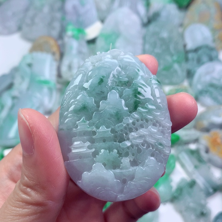 翡翠未镶嵌吊坠(不含链)