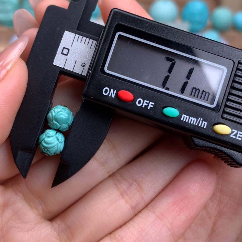 【闪购商品】绿松石雕刻莲花珠未镶嵌