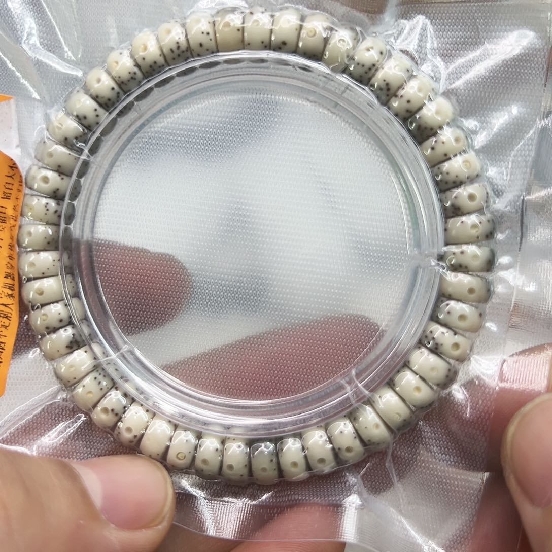 星月菩提手串23殿堂卡姿兰超大眼睛石玉星月菩提单圈9片片