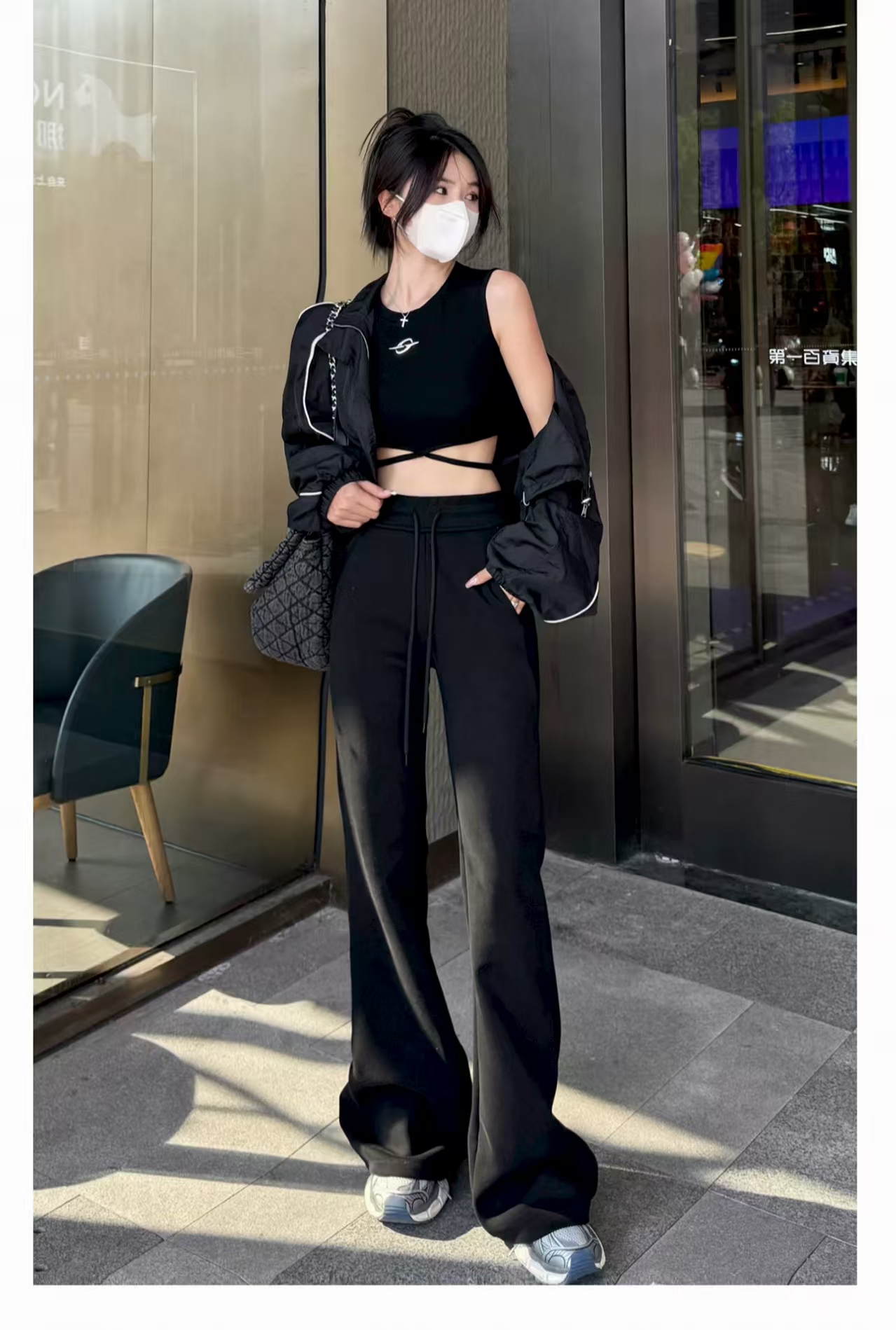 1338欧洲站2025冬新款加绒高腰女士显瘦修身弹力微辣裤百搭休闲裤