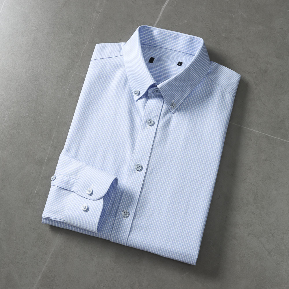 100棉 吸收透气 品牌撤柜纯棉休闲免烫衬衣男百搭商务长袖衬衫夏