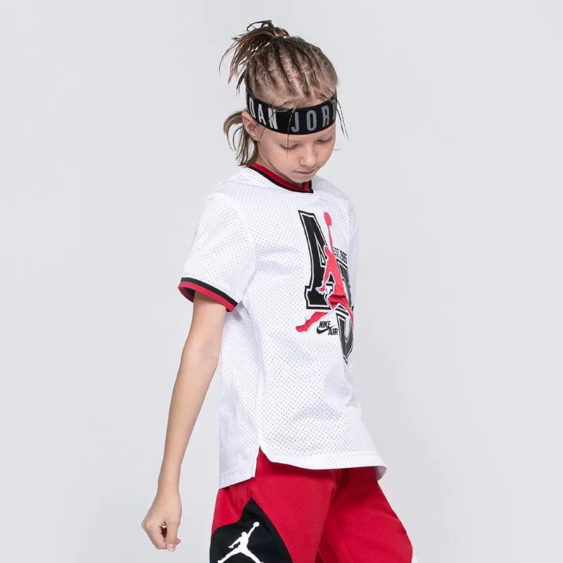NIKEA JORDAN 童装中性运动短袖T恤夏款上衣 如