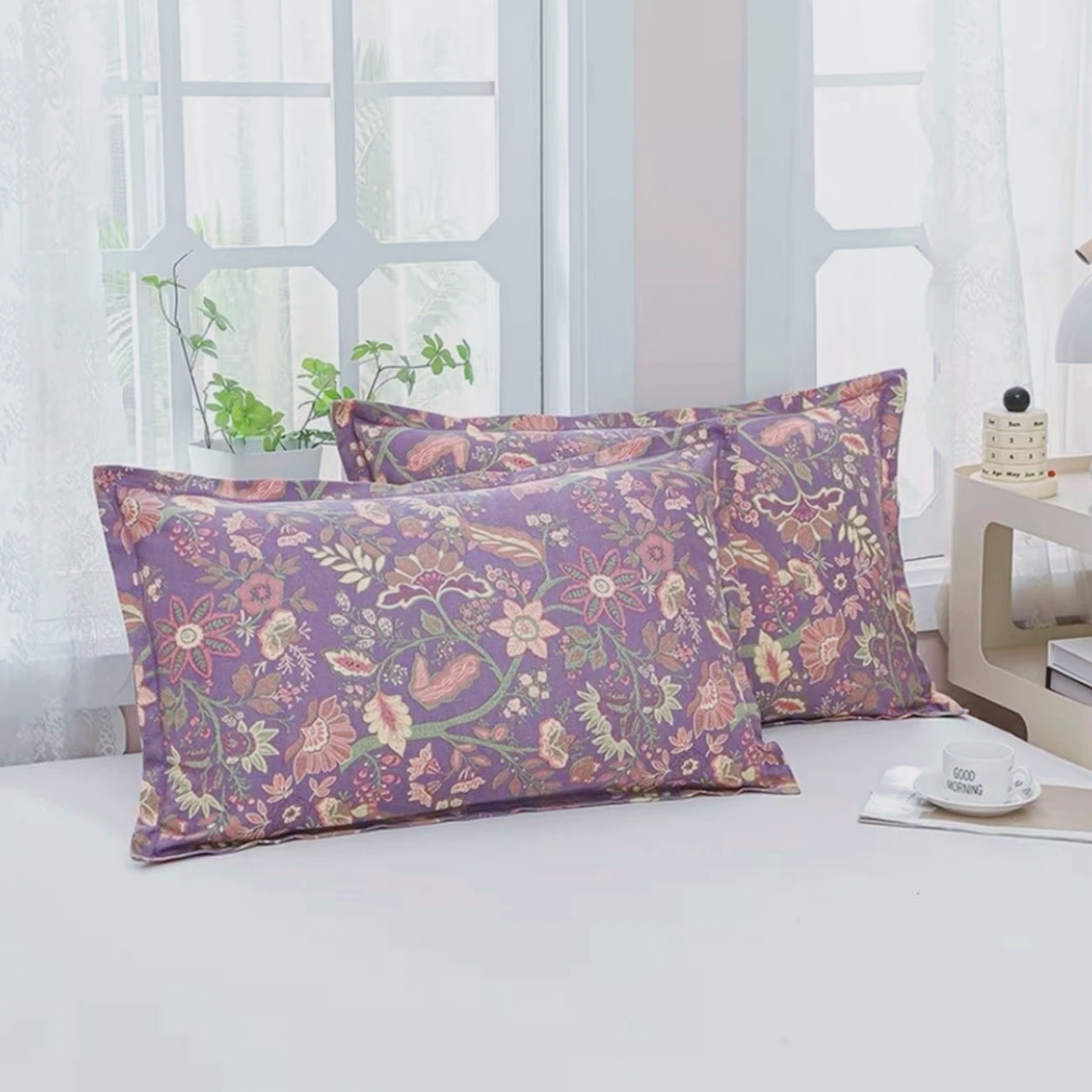 紫树枕套一对（48*74cm)