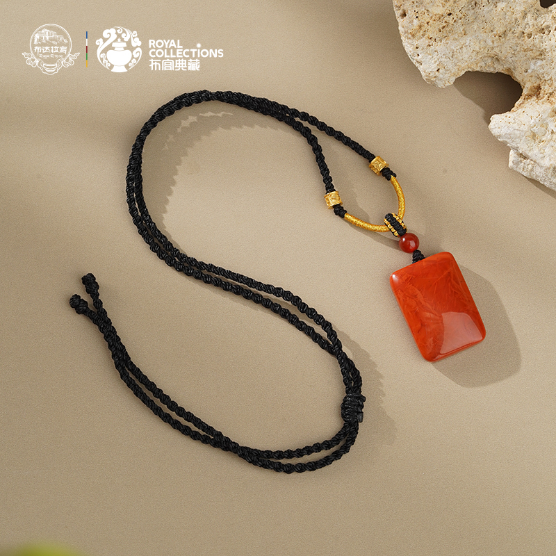 POTALA PALACE/布达拉宫南红无事牌吊坠气质百搭