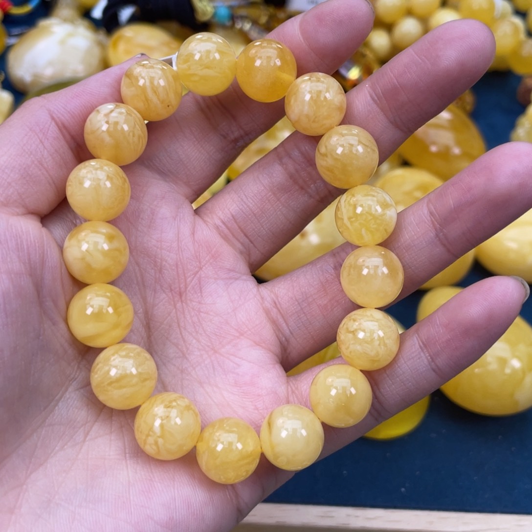 琥珀裸石未镶嵌琥珀蜜蜡w 49