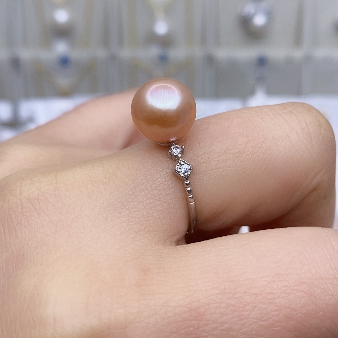 淡水珍珠颈饰银S925镶嵌