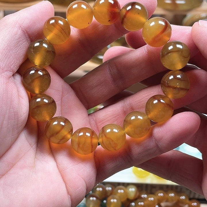 蛇纹石玉手链未镶嵌