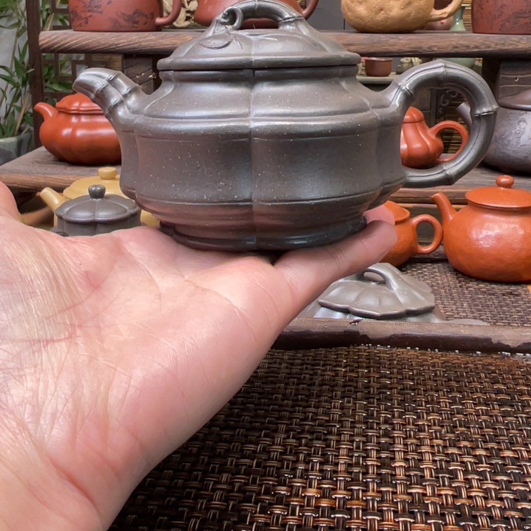 紫砂茶壶宜兴原矿紫砂手工制210