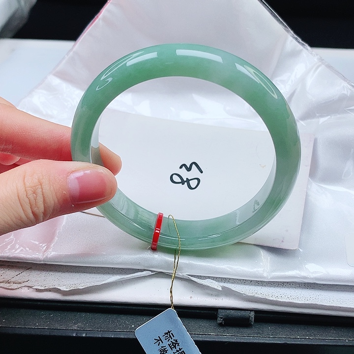 翡翠手镯未镶嵌缅甸天然a货手镯57