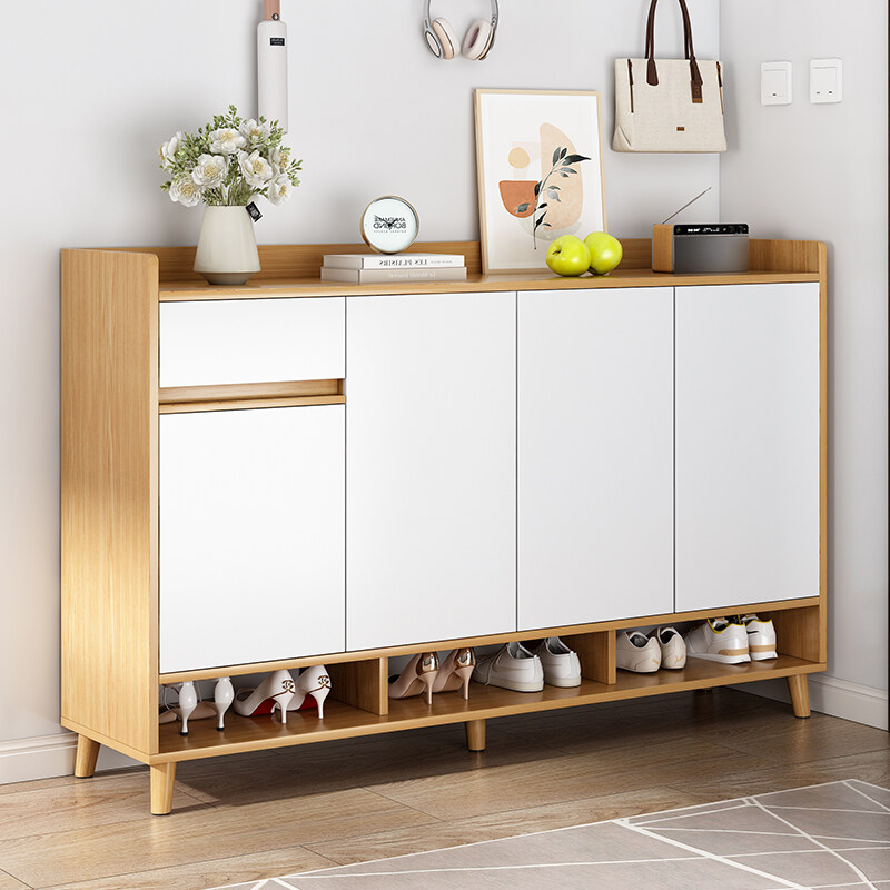 鞋柜家用门口收纳柜家用入户置物柜简易进门玄关储物柜防尘鞋架