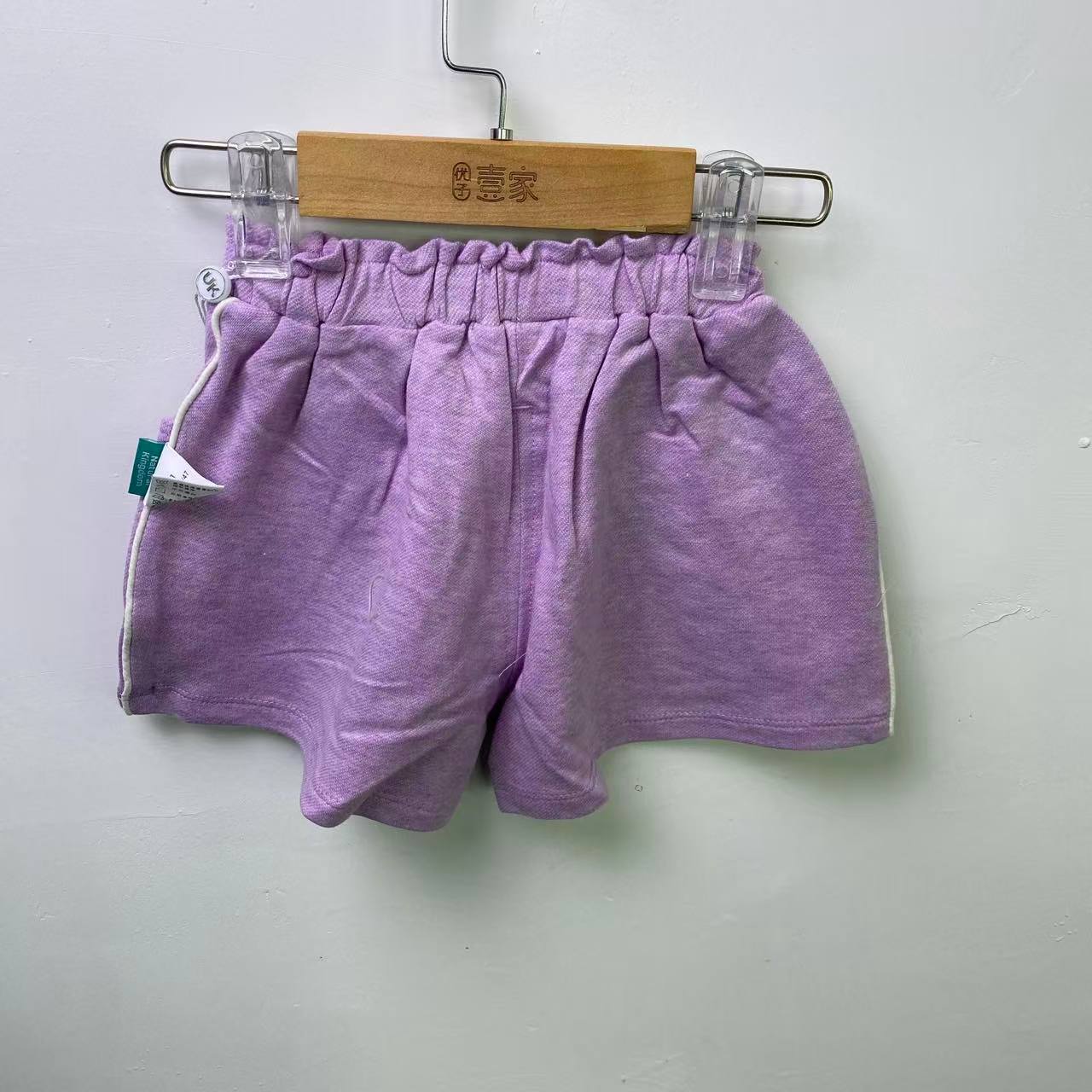 优儿宝贝1122935针织三分短裤儿童女童休闲裤运动时尚百搭夏季