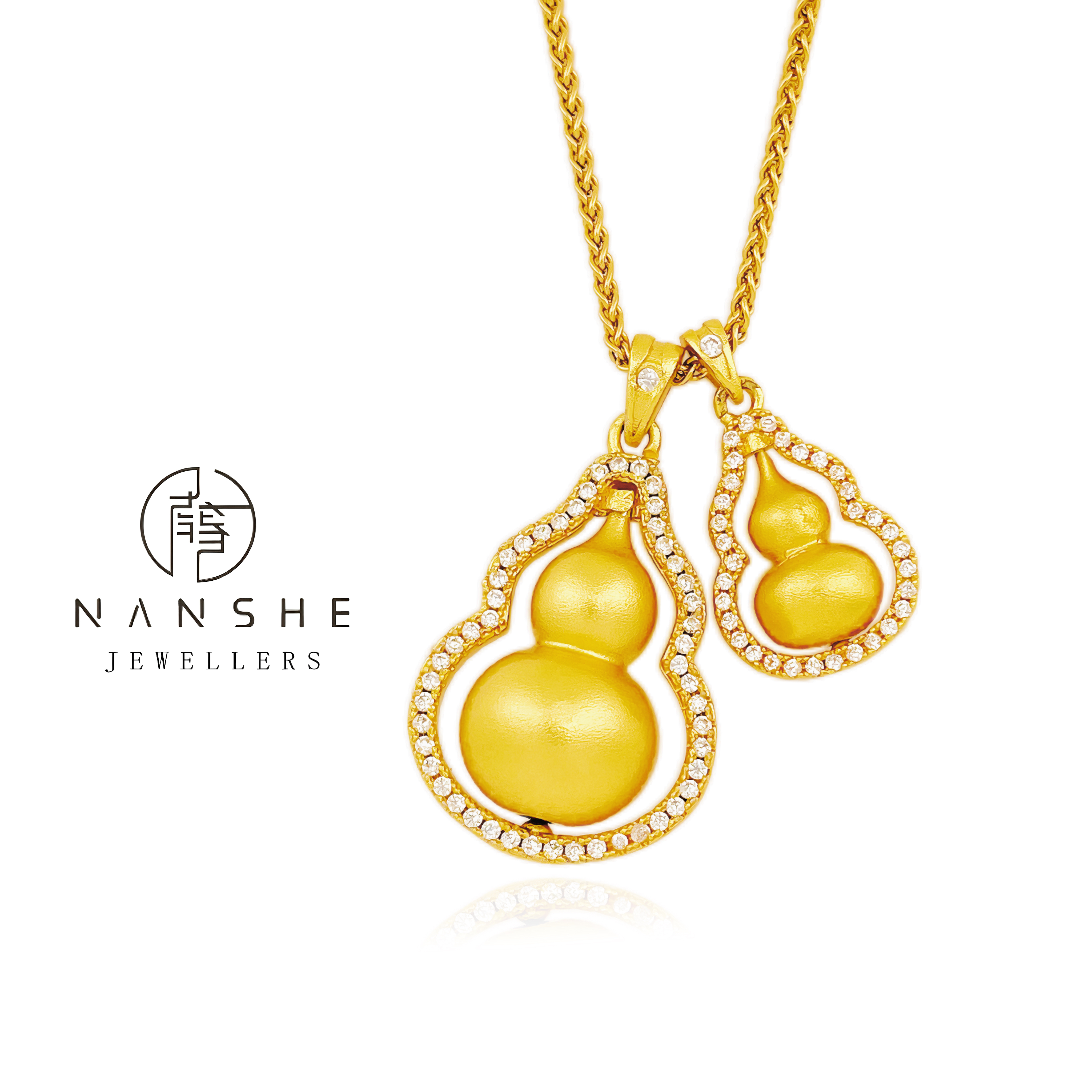 NANSHE/南奢  双葫芦项链时尚轻奢