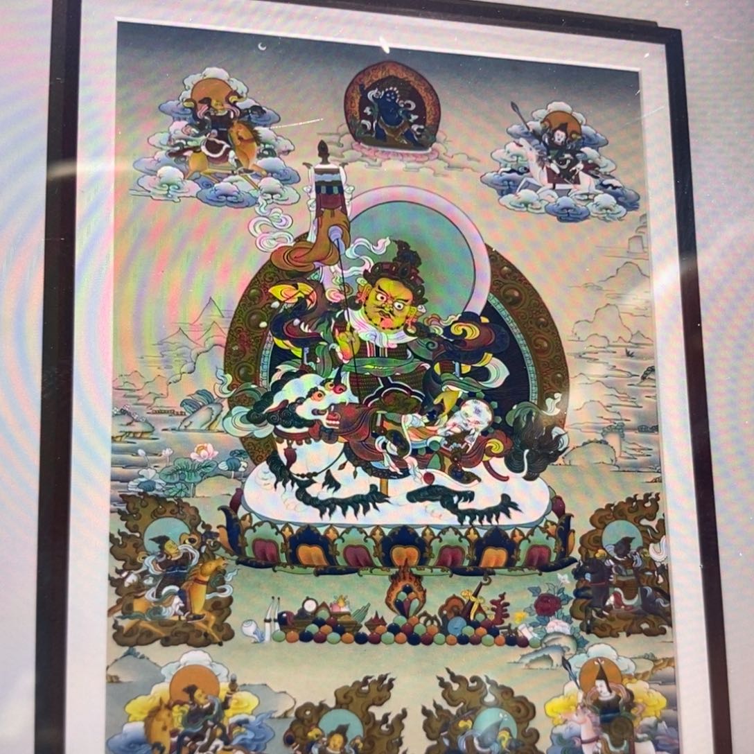 吊坠大卡特惠纯手绘八马56✖️81唐卡